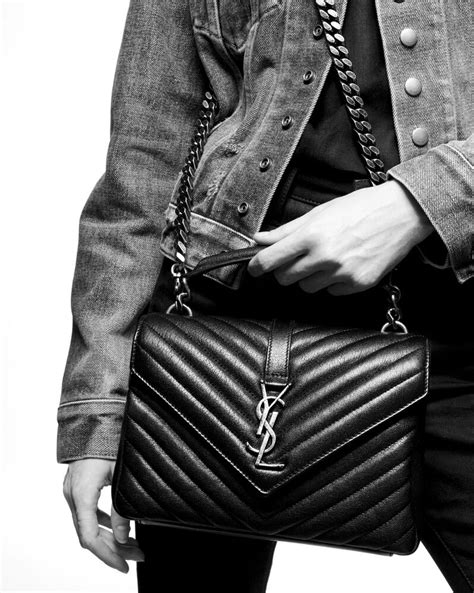 ysl college bag medium vs large|saint laurent medium flap ysl.